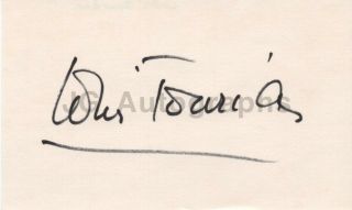 Louis Jourdan - French Film & Television Actor - Authentic Autograph