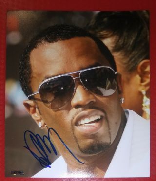 Sean Combs P.  Diddy Puff Daddy Hand Signed Autographed Photo 8 X 10 W/holo