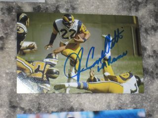 Los Angeles Rams John Cappelletti Signed 4x6 Photo Nfl Autograph 1b