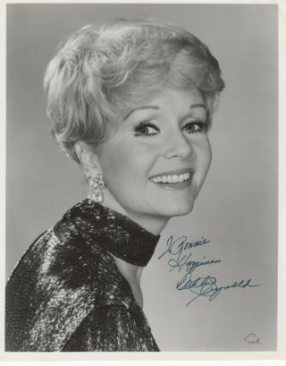 Debbie Reynolds Autographed Signed 8x10 Photo B&w Picture Authentic " Ronnie "