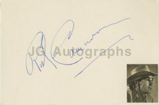 Rod Cameron - Canadian - Born Film And Television Actor - Authentic Autograph