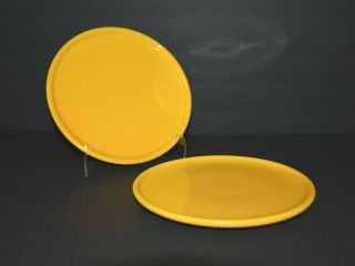Set Of 2 Vintage Waechtersbach Yellow 7 3/4 " Lunch Dessert Plates Made In Spain