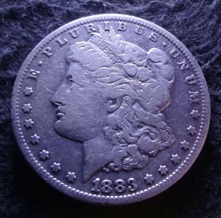 1883 - Cc Morgan Silver Dollar - Solid Fine F Details From The Carson City