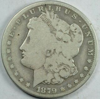 1879 - Cc Morgan Silver Dollar Capped Die G,  Details Good