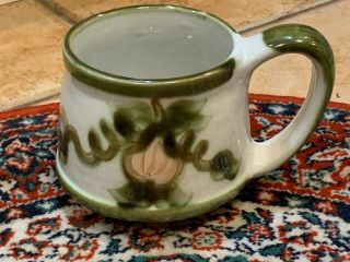 Louisville Stoneware Pottery 24 Oz Coffee Mug Cup Green Vine John B Taylor