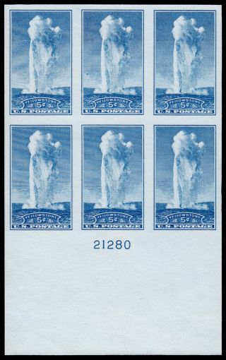 United States Scott 760 Plate Block Of 6 (1935) Ngai Nh Vf,  Cv $30.  00 C