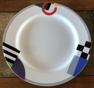 Mikasa Maxima High Spirits Geometric 12” Round Serving Platter Chop Plate Dinner