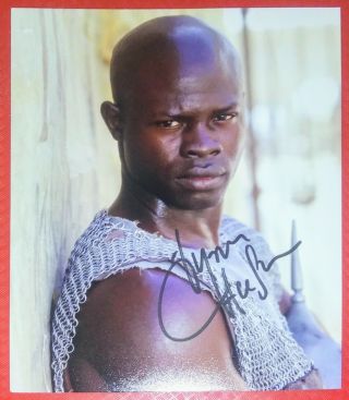 Djimon Hounsou Hand Signed Autographed Photo 8 X 10 Blood Diamond