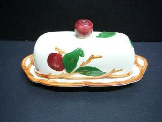 Vintage Franciscan Apple Pattern Butter Dish Made In California 1953 - 1958 ?