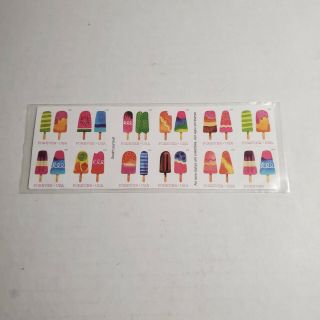 Scott 5285 - 5294 Frozen Treats 2018 Self - Adh Nh Booklet Of 20 Stamps