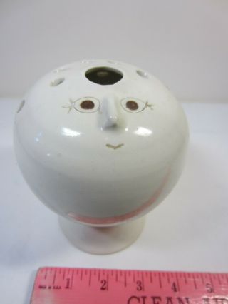 Studio Art Pottery Head Vase Weed Pot Ann Testa California Smile Face Modern Nr