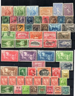 United States.  Vintage Philippine Islands.  Selection Of 61 Different Stamps.