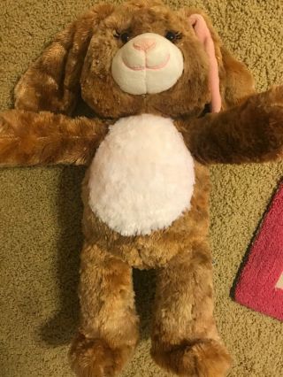 Babw Build A Bear Brown Bunny Rabbit Pink Ears Plush Easter About 16 Inches