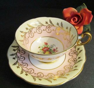 Stunning E B Foley English Bone China Teacup & Saucer Florals 117