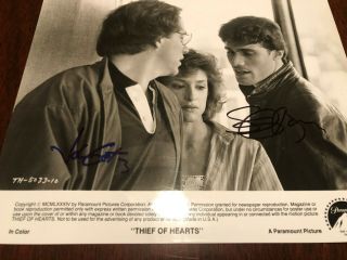Steven Bauer And John Getz Autographed " Thief Of Hearts " Paramount Movie Picture