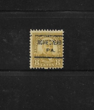 Pa Precancels: Homestead 622; Better Type Cv $20; 8c 1926 Definitive Issue
