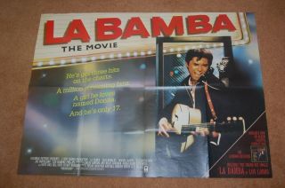 La Bamba (1987) - Orig Uk Quad Poster In Ex.  Cond - Ritchie Valens