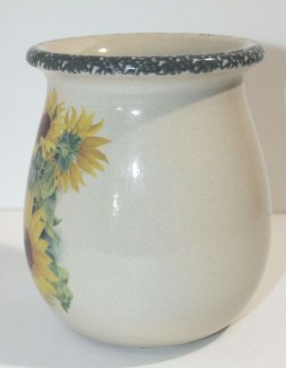 Home & Garden Party Stoneware Sunflower Utensil Holder 2000 3