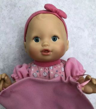 Fisher Price Mattel Little Mommy Hide And Peek Pink Baby Doll Interactive 13 "