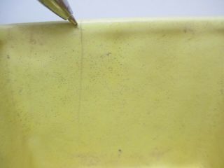 Vintage McCoy Pottery Oblong Rectangular Planter Yellow 2 3/4 