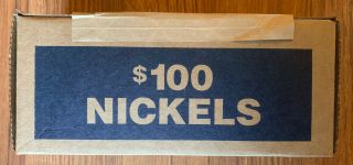 , Unsearched,  Fed Box Of Nickels Unkown Mints And Dates,  $100 Fv