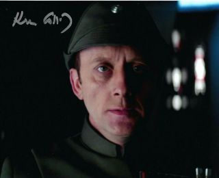 Kenneth Colley Star Wars Signed Admiral Piett Esb Rotj Autograph 8x10