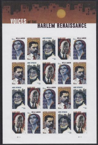 Us 5471 - 5474 5474a Voices Of The Harlem Renaissance Forever Sheet Mnh 2020