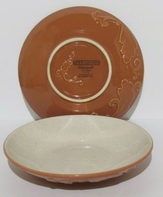Pfaltzgraff Weir In Your Kitchen Ginger 9 " Soup Bowls Set Of 2