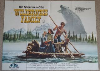Adventures Of The Wilderness Family British Quad Cinema Poster