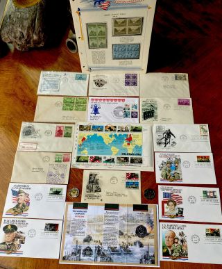 First Day Covers 16 In Honor Of D Day.  “thank You For Your Series”,  Bonus