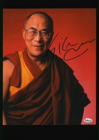 14th Dalai Lama,  The 14th Dalai Lama,  Signed 8x10 Photo With