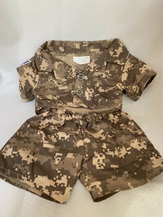 Build A Bear - Army Digital Camo Outfit - Costume - Fit 14 " - 18 " - Babw