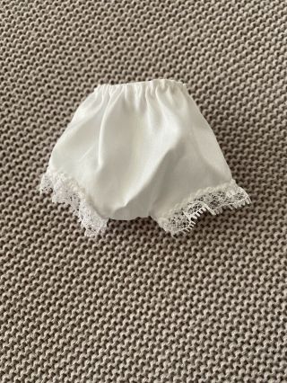 Madame Alexander Doll White Taffeta W/ Lace Panties Underwear For 7 - 8 " Doll