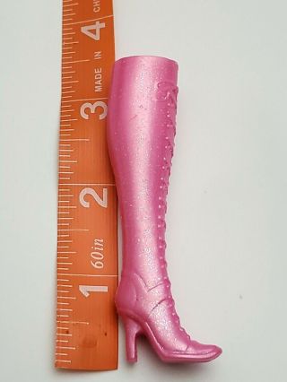 Tall Pink Lace High Heel Fashion Boots Barbie Doll Corinne 3 Three Musketeers 3