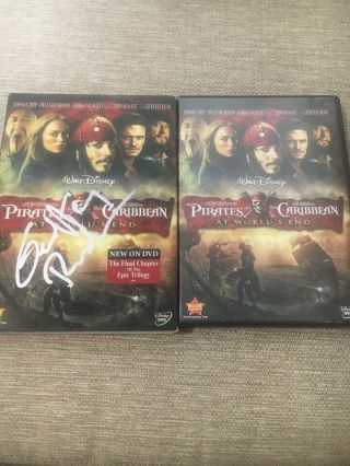 Geoffrey Rush Signed Pirates Of The Caribbean 3 Dvd