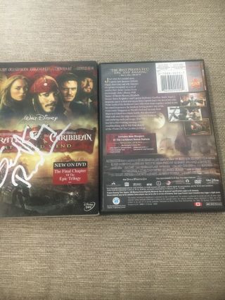 Geoffrey Rush Signed Pirates Of The Caribbean 3 DVD 2