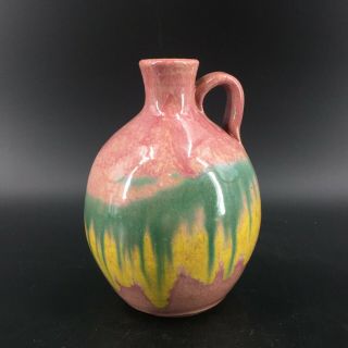 Vintage Mid Century Modern Studio Pottery Glazed Ceramic Stoneware Jug Vase 6 "