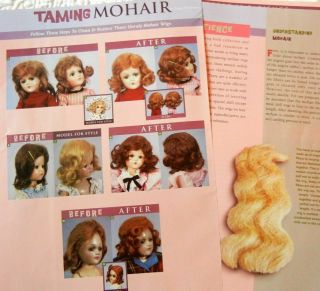 4p Doll Hair Styling Article,  Color Pics - How To Tame Mohair Wigs