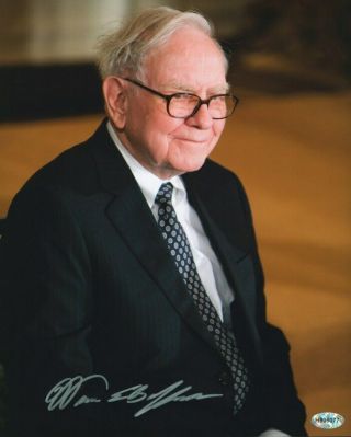 Warren Buffett Hand Signed 8x10 Autographed Photo With