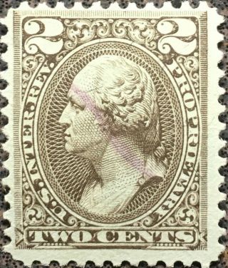 Scott Rb12 Us 2 Cent Washington Internal Revenue Proprietary Stamp