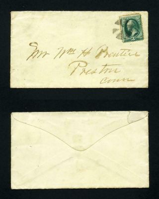 184 On Cover From Slocumville,  Ri To Preston,  Ct,  With Letter Inside - 1880 
