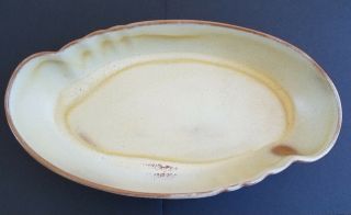 Vintage Frankoma Pottery Plainsman Sand Oval Serving Bowl 205 Mid Century