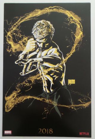 Sdcc Comic Con 2018 Exclusive Netflix / Marvel Iron Fist 2 Promo Poster