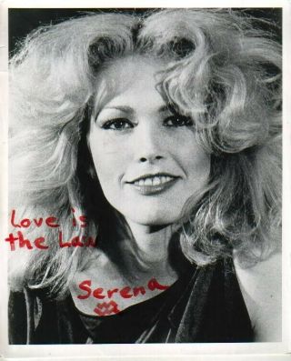 Serena Autographed 8x10 Photo Entertainer Need A Little Help Here