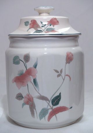 Mikasa Continental Silk Flowers Extra Large Canister 6¾ " F 3003 Flour