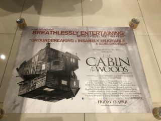 Cabin In The Woods Uk Quad Movie Poster