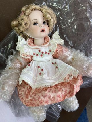 Marie Osmond Rose Bud Bouquet Baby Darling Tiny Tot 242/500 Porcelain Doll Nrfb