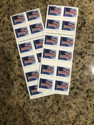 40 Usps Forever Stamps Us Flag - Book Of 40 Stamps