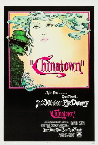 " Chinatown ".  Jack Nicholson Faye Dunaway.  Classic Movie Poster 1 Various Sizes