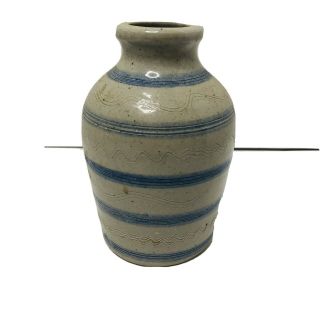 Vintage Mid Century Modern Ceramic Studio Stoneware Pottery Bud Vase 1988 Nh